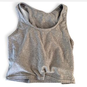 Grey workout top